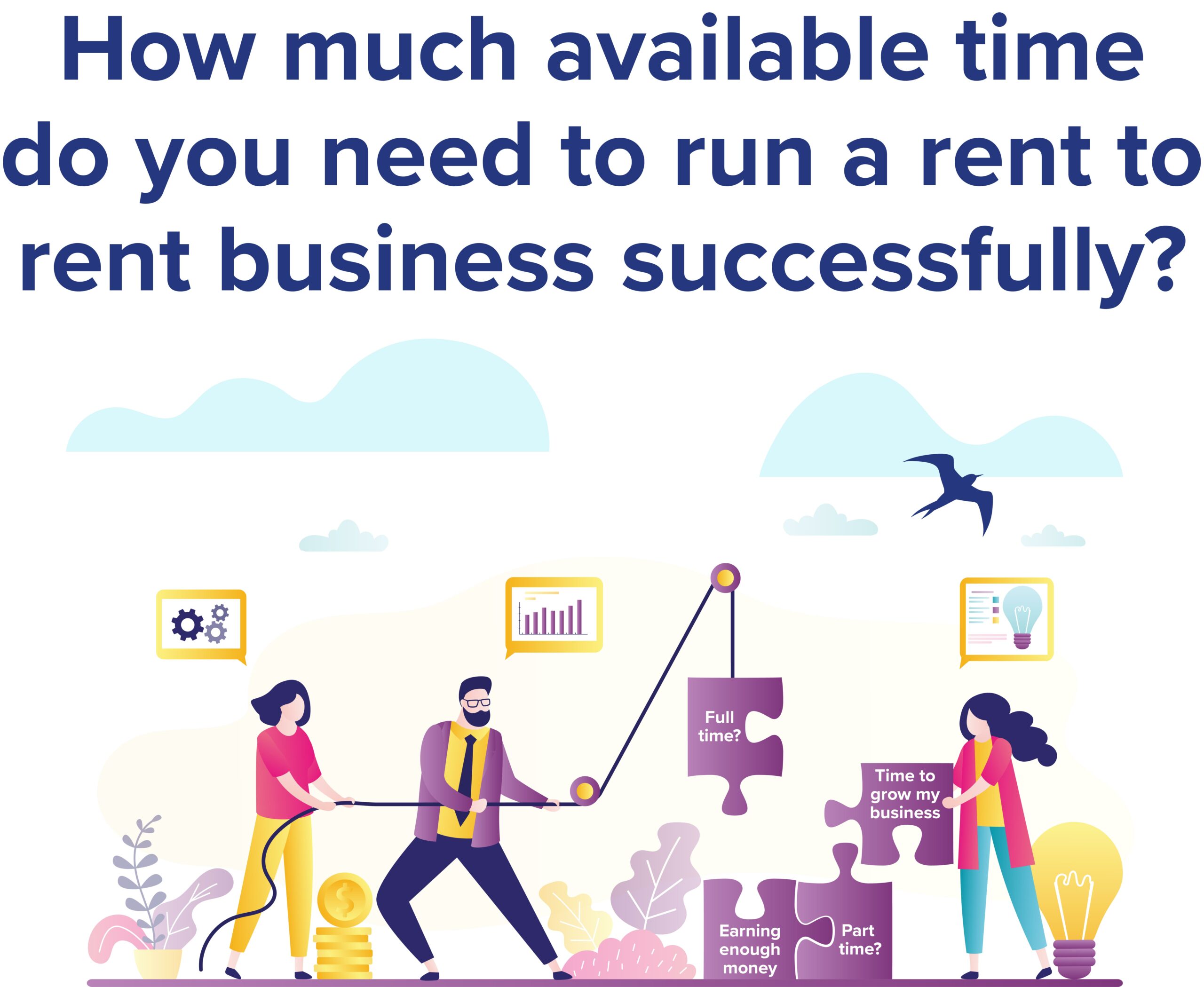 How much available time do you need to run a rent to rent business successfully?